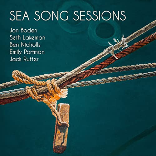 CD cover for "Sea Song Sessions" featuring ropes and text.
