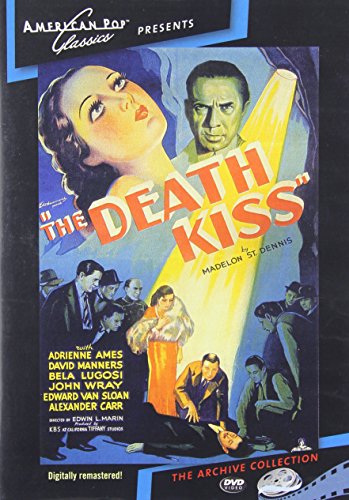 Death Kiss" DVD cover: a dramatic film noir scene with two figures.