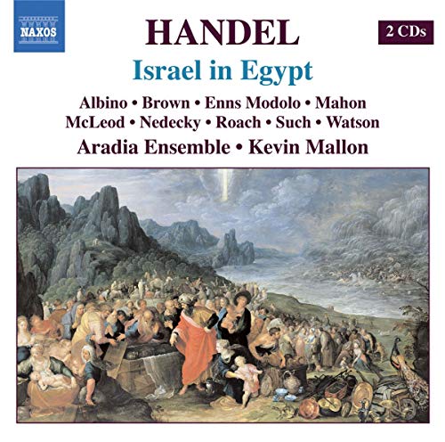 CD cover for Handel’s “Israel in Egypt” featuring biblical artwork.