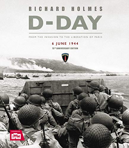 Black and white book cover showing soldiers in a landing craft approaching a beach.