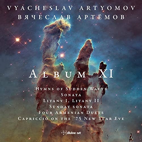 CD cover for Vyacheslav Artyomov’s “Album XI” featuring a space nebula image.