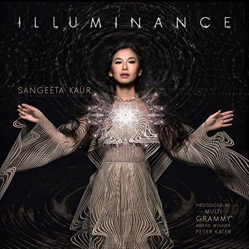 CD cover for Sangeeta Kaur’s “Illuminance” featuring a portrait of the artist.