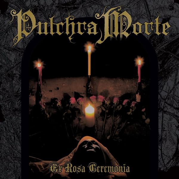 CD cover: dark gothic imagery with candles, roses, and a hooded figure.