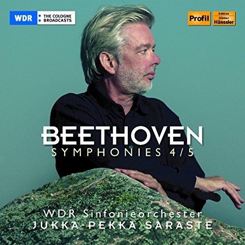 CD cover featuring a man with gray hair leaning on a rock, blue background.