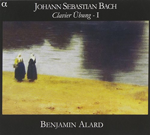 "CD cover with painting of two figures by a body of water."