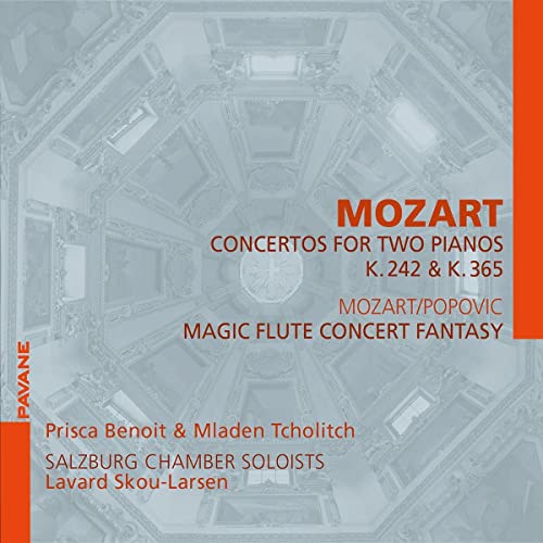 CD cover for Mozart piano concertos by Salzburg Chamber Soloists.