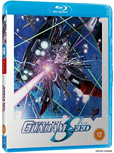 Blu-ray case for "Gundam Seed Part 2" featuring a large mecha illustration.