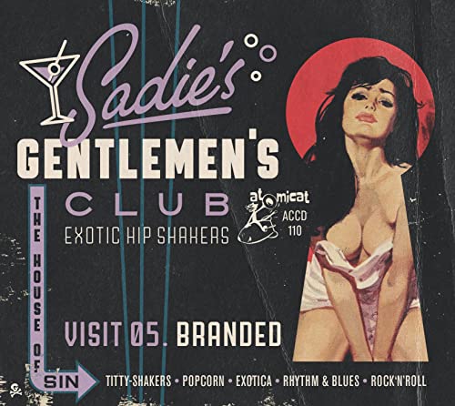CD cover for "Sadie's Gentlemen's Club - Visit 05" with vintage pin-up art.