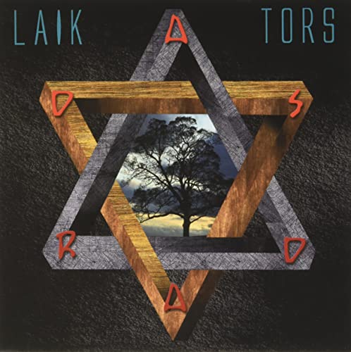 CD cover: Optical illusion of wooden blocks framing a tree landscape.