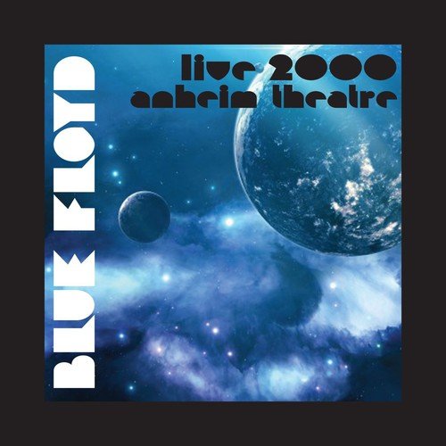 CD cover art with Blue Floyd text, a dark planet, and blue cloudy sky.