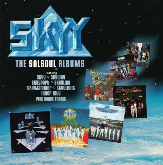 Skyy Salsoul Albums 4CD box set cover with album artwork collage.