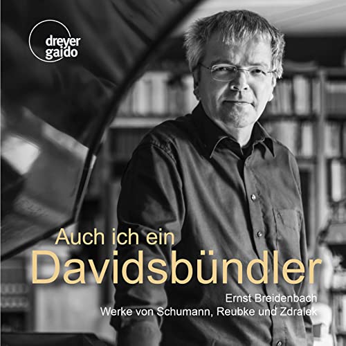 Black and white CD cover featuring pianist Ernst Breidenbach.