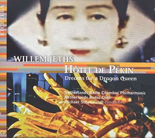 CD cover for "Hotel de Pekin" by Willem Jeths, featuring a woman’s face and gold fish.