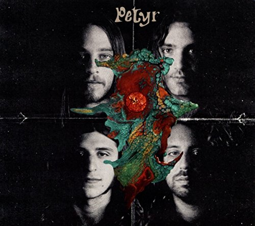 CD cover with four faces and a central, ornate, colorful design.