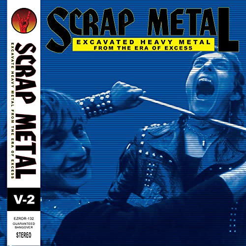 “Scrap Metal: Vol 2” vinyl album cover with a rock singer image.