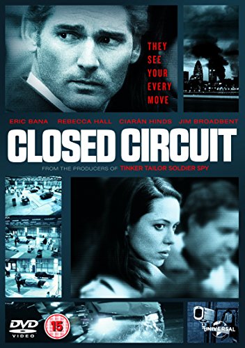 Closed Circuit" DVD cover featuring Eric Bana and Rebecca Hall, surveillance theme.