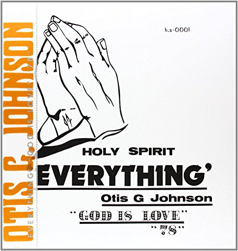 Vinyl record cover: praying hands with text "Otis G. Johnson - God Is Love.
