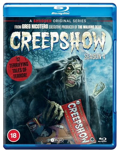 Creepshow Season 4 Blu-ray cover featuring a ghostly figure and comic book.