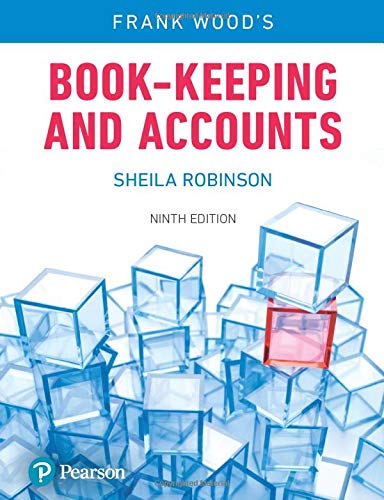 Frank Wood's Book-keeping and Accounts, 9th Edition