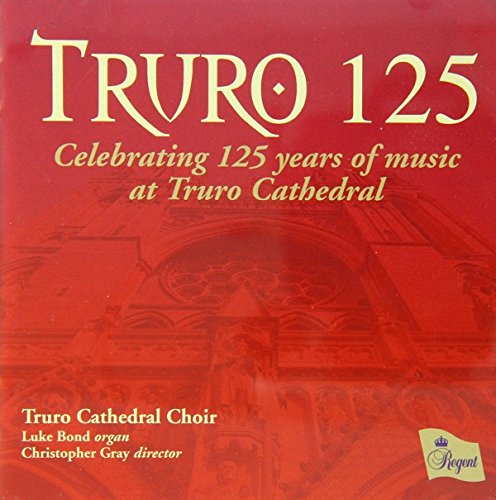 Red album cover with yellow text, featuring "Truro 125" and cathedral-related details.