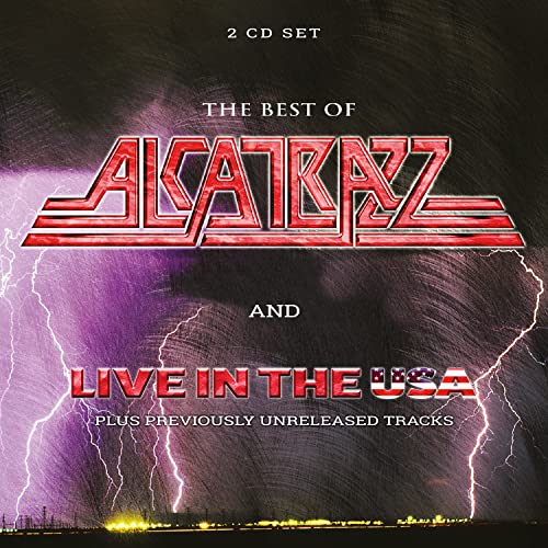 Alcatrazz CD cover with lightning and band logo against a dark sky.