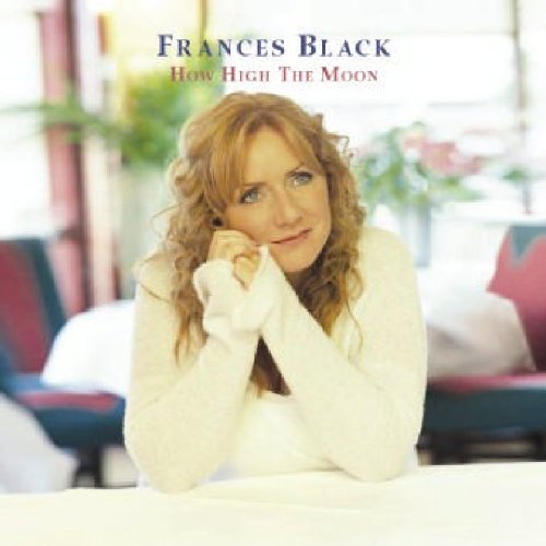 "CD cover featuring Frances Black, a woman with curly red hair, in a white sweater."