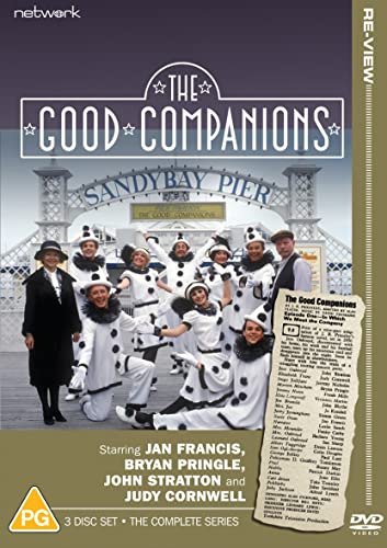 DVD cover for The Good Companions featuring performers in pierrot costumes on a pier.