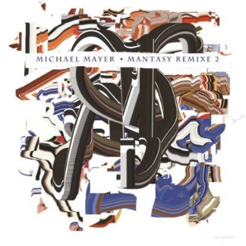The alt text for the image is: "Album cover with abstract, swirling shapes in black, blue, and orange."