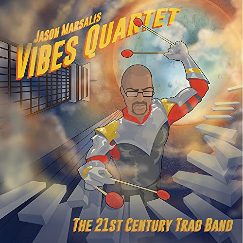 CD cover featuring Jason Marsalis and a vibraphone in illustrated style.