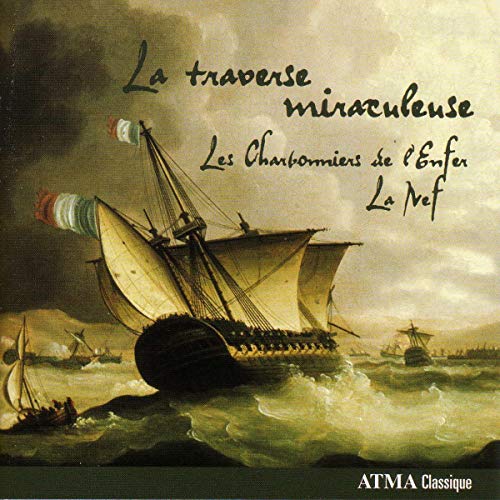 CD cover: painting of a sailing ship on a turbulent sea.