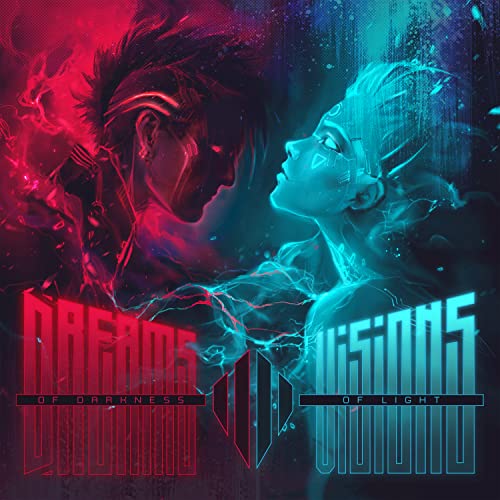 CD cover with two faces, one dark, one light, and bold text.