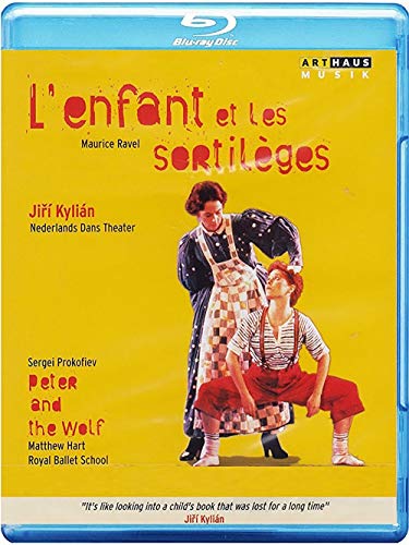 "Blu-ray case with yellow cover, featuring two ballet dancers in a playful pose."