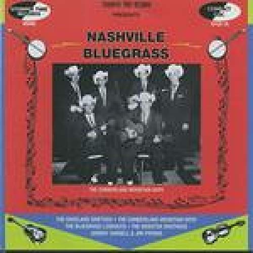 Red CD case featuring a black and white photo of a bluegrass band.