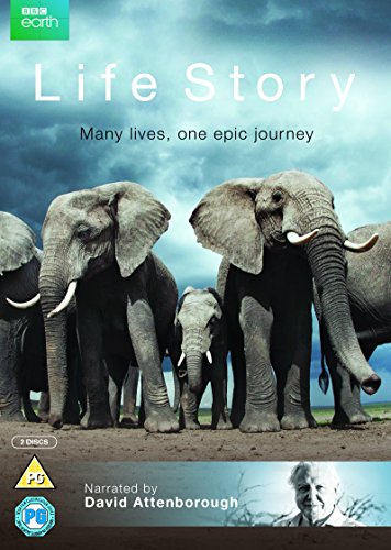 DVD cover featuring a herd of elephants under a cloudy sky.