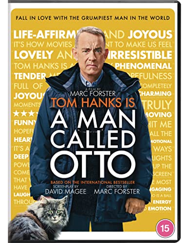 DVD cover for "A Man Called Otto" featuring Tom Hanks and a cat.