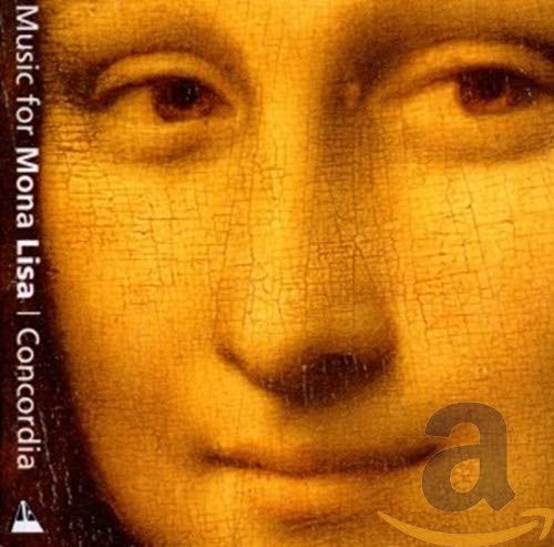 CD cover featuring a close-up of the Mona Lisa painting and a golden "a".