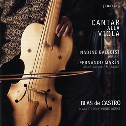 Close-up of a viola being played, album cover for "Cantar Alla Viola".