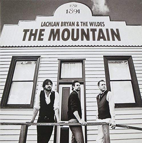 CD cover for Lachlan Bryan & The Wildesā āThe Mountainā featuring three men.