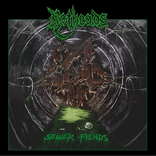 CD cover: green text, sewer tunnel with rats and a skull.