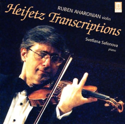 CD cover featuring a man playing violin with gold text and dark background.