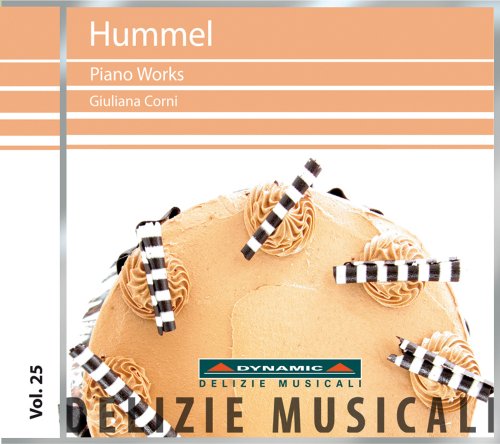 CD cover for Hummel’s Piano Works Vol. 25, featuring a cake.