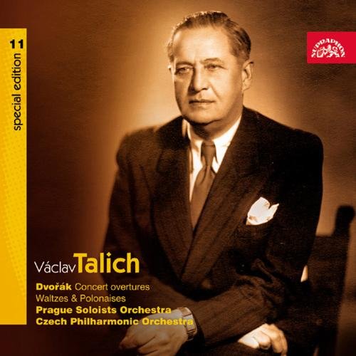 CD cover featuring Vaclav Talich in a suit, with text and logos.