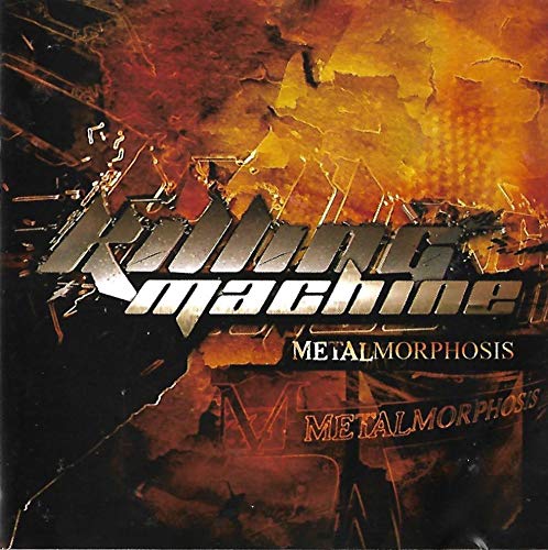 CD cover for “Killing Machine / Metalmorphosis” with metallic textures.
