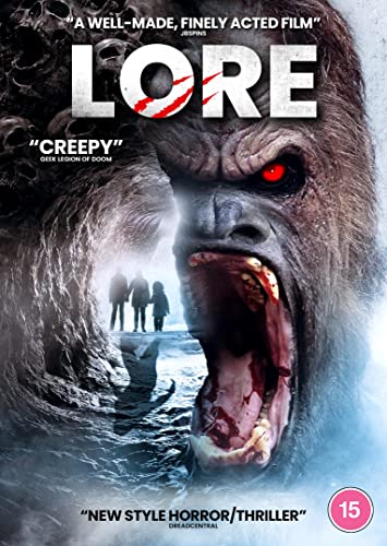 DVD cover for "Lore" featuring a gorilla and distant figures.