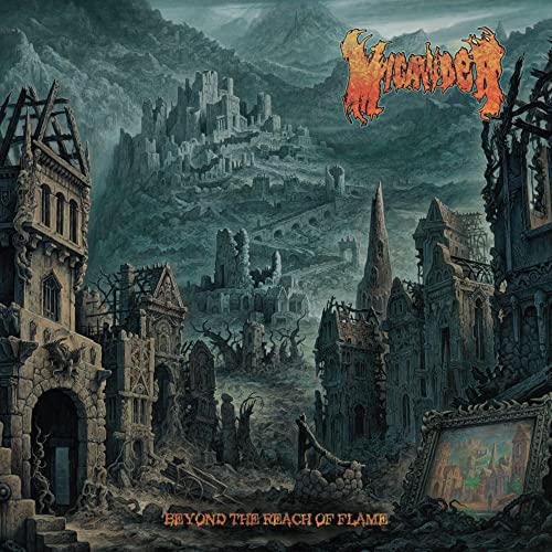 CD cover art: ruined castle landscape with band name "Micawber".