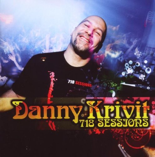 "Danny Krivit album cover featuring a man DJing with a crowd in the background."