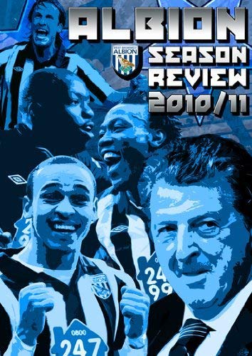 West Bromwich Albion 2010/11 season review DVD cover with player portraits.