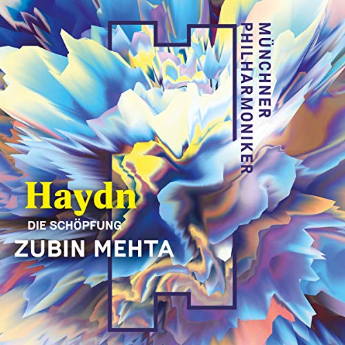 A classical music CD cover featuring abstract blue and yellow floral design with text overlay.
