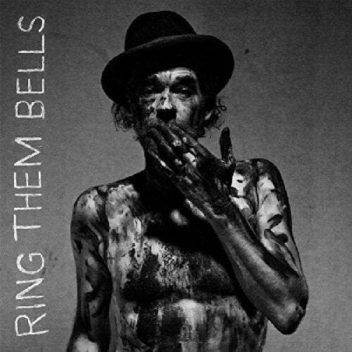 Black and white album cover featuring a man with paint on his face and body.