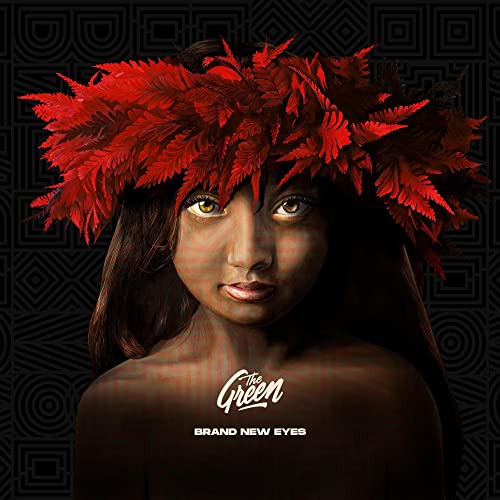 Woman with red fern crown, album cover for The Green’s “Brand New Eyes.”
